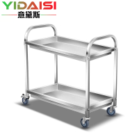 意黛斯(YIDAISI)搭配厨房使用手推车 商用收餐车 收碗车组装款850*450*930[201不锈钢]