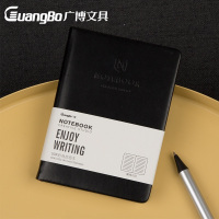 广博(GuangBo)50K迷你记事本口袋笔记本子/随身日记本/记事本 120张黑色GBP20003