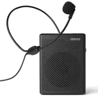 漫步者 (EDIFIER) MF5 无线版便携数码扩音器 小蜜蜂大功率教学专用教师导游扩音器 插卡播放器 黑色
