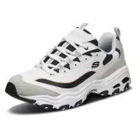 斯凯奇(Skechers)黑白金熊猫鞋丨Skechers情侣款运动复古休闲鞋夏季老爹鞋 666114-WLGY 白色/灰