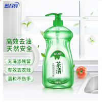 蓝月亮 茶清洗洁精 1kg/瓶*12瓶整箱装 洗涤灵 果蔬餐具清洗剂 食品可用 高效去油