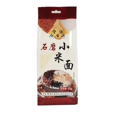 鲁强石磨源 小米面 1kg 纯小米面粉 酥田袋装