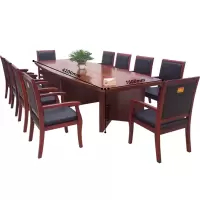 鸿业盛大FS-A8042办公家具培训桌洽谈桌会议桌大型开会桌办公桌会议桌会议台会议桌4200L*1600W*7_3652