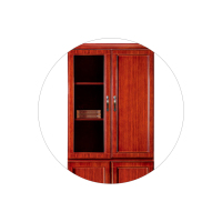 鸿业盛大FSC-621左开门两门书柜办公室柜子文件柜木质资料柜书柜储物柜书柜带把手定制款900L*420W*2_2340