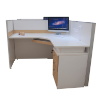 鸿业盛大FSH15-0805B办公家具电脑桌屏风办公桌职员工位卡座简约现代职员办公桌2860L*1490W*1_5527