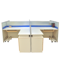 鸿业盛大FSH15-0816B办公家具4人电脑桌屏风办公桌职员工位卡座简约现代职员办公桌2890L*2830W*_636