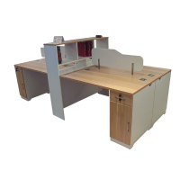 鸿业盛大FSH70-02办公家具办公桌组合员工桌屏风工作位卡座职员办公桌简约现代2700L*1200W*1200H