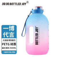 吨吨 吨吨桶网红大肚杯子女明星运动水壶水杯大容量顿顿桶 菠萝款蓝红渐变2.5L