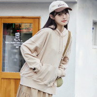 阿迪达斯 (adidas)三叶草女装 2023春季新款健身训练运动服保暖休闲服连帽套头衫 H13712