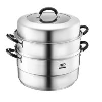 爱仕达(ASD)蒸锅不锈钢蒸锅煮汤锅一锅多用 明火电磁通用 26CM JX1526