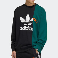 阿迪达斯(adidas)三叶草新款男装运动宽松舒适卫衣圆领套头衫HC0379