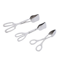 迅迈 不锈钢方口毛巾夹 餐厅剪刀式沙律夹食物烧烤烤肉面包夹