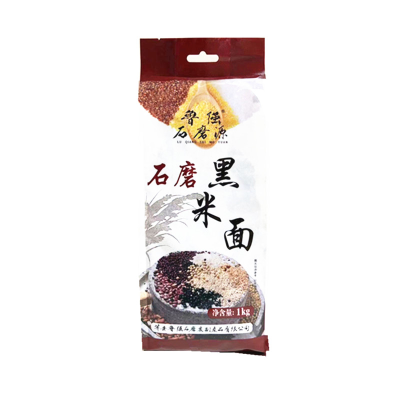 鲁强石磨源 黑米面 1kg 窝窝头 杂粮粥 酥田袋装