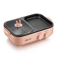 小熊 电烤炉多功能料理锅烤肉锅 电烧烤炉家用电烤盘迷你电火锅烤肉机涮烤一体锅烧烤锅DKL-C12D1 单位:个
