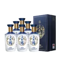 五粮液 五粮醇 醇香 银装 浓香型 白酒 52度 500mL*6 整箱装