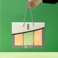 竹印象(BAMBOO IMPRESSION) 节节高糖果毛巾套盒三条装