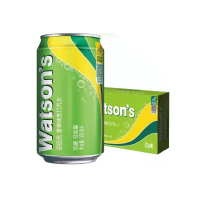 屈臣氏苏打汽水香草味低糖0脂气泡饮料330ml*24罐 AJ1179