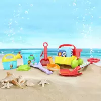 费雪(Fisher-Price)沙滩车套装 户外海边戏水玩沙工具水桶夏天F0119生日礼物礼品