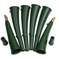 京以先 信号喇叭军绿色牛角小喇叭野战训练户外救生求生羊角哨子 牛角喇叭 1个