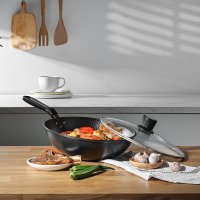 康宁(WORLD KITCHEN)精铁锤纹系列炒锅 30cm WK-CWCG30/KZ/JY