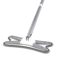 平板拖把家用一拖净拖布免手洗新款懒人蝴蝶拖地神器厨房专用共2块拖布