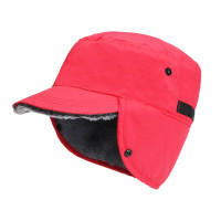 三极 TP6403 防风帽加厚保暖鸭舌帽 红色 L(58-60cm)(LX)