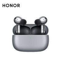 荣耀(honor) Earbuds 3 Pro 智慧降噪 体温监测 无线充 真无线入耳式蓝牙耳机 钛银色