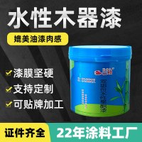 三联水性漆木器门漆室内外木屋氟碳漆家具衣柜翻新改色油漆 特级单组份水性清漆 1kg/桶 1桶