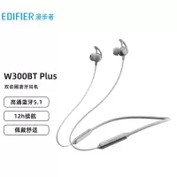 漫步者(EDIFIER) W300BT PLUS 入耳式运动蓝牙耳机 枪灰色