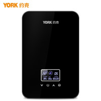 约克(YORK) YK-F2 时尚黑 即热式电热水器 黑 微电脑式恒温家用淋浴两用 8800W