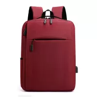三极 TP2029 男士双肩商务旅行背包 36-55升 酒红色 (LX)
