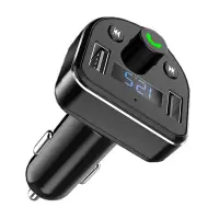 传枫CF-5568车载MP3蓝牙接收器12V/24V通用 FM发射车充点烟器一拖二
