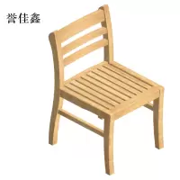 誉佳鑫简约休闲木椅390*390*800mm[工厂现做 7天内发货]