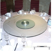 华锦嘉远 钢化玻璃转台 钢化玻璃转台饭店宴会圆桌转盘 玻璃直径2.2米厚1.2