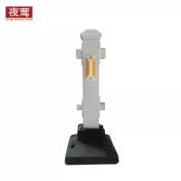 夜莺 市政道路护栏城市公路隔离栏杆锌钢围栏交通设施马路安全防撞活动护栏 额外加[国标]0.8米高立柱/根