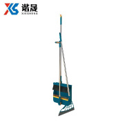 谐晟 折叠簸箕扫把刮刀套装 颜色随机 三件套 1套