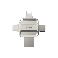 忆捷(Eaget) I71-32G USB3.0 Lightning Type-C MicroUSB口 四接口存储U盘