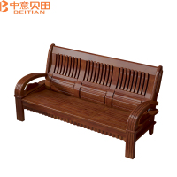 中意贝田 BT-Y939 实木沙发客厅家具新中式经济香樟木质沙发