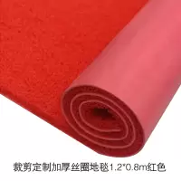 裁剪定制加厚丝圈地毯1.2*0.8m红色