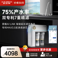 史密斯净水器家用整机保5年 3:1高水效专利MAX3.0反渗透滤芯2升/分钟 R2000BG1Wi