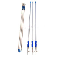 船镐 水上救援杆救生钩船杆救生艇钩铝合金 可伸缩2-6米救生钩