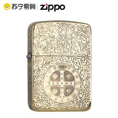 [苏宁自营]官方Zippo芝宝正版防风煤油zp打火机1941康斯坦丁正品送礼男士zioop