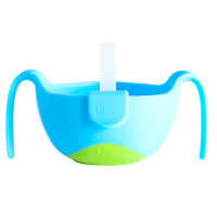 澳大利亚B.box贝博士三合一多用辅食碗吸管碗 海蓝色