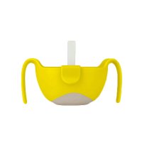 澳大利亚B.box贝博士三合一多用辅食碗吸管碗 柠檬黄
