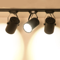 LED轨道射灯18瓦白光6000K白壳