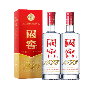 泸州老窖 国窖1573 52度 浓香型500ml*2(双支装送礼带)