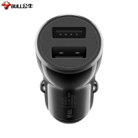 公牛 车载充电器 车充点烟器 USB一拖二