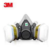 3M 6200半面罩+6006滤盒 自吸过滤式防毒面具/个(BY)(单位:个)