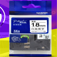 囍诺 适用兄弟pt900标签打印纸18mm白底黑字标签