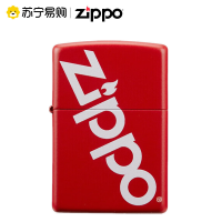 [苏宁自营]官方打火机zippo正版煤油防风之宝Z时代炙热红正品男士创意礼物zip